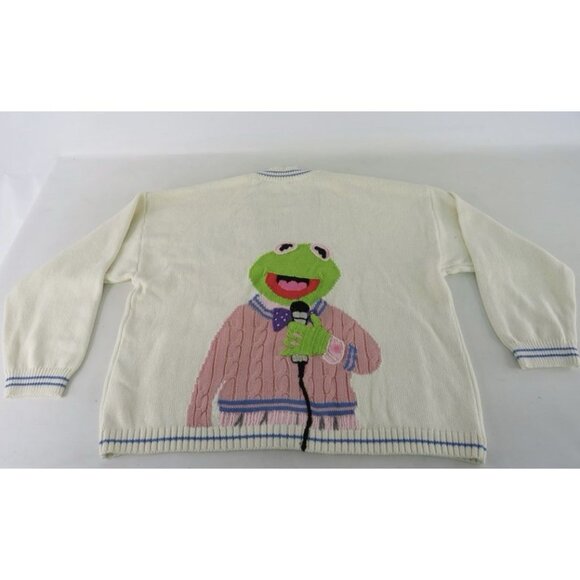 Zara Disney Muppets Kermit the Frog Limited Edition Cardigan Size Large - Picture 1 of 15